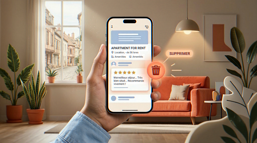 Comment supprimer un commentaire automatiquement sur Airbnb